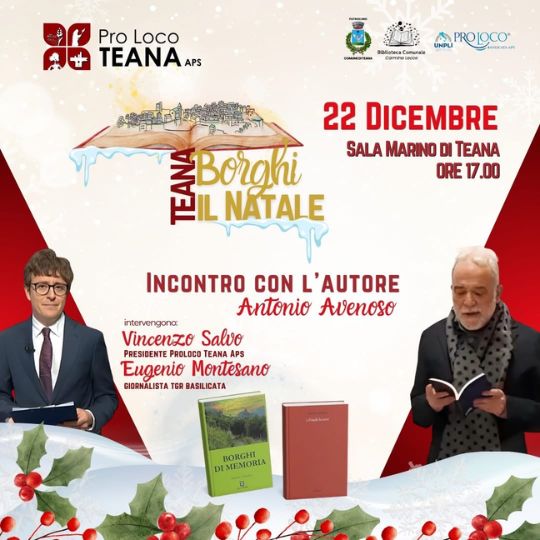 Teana: i borghi e il Natale - Incontro con l’autore Antonio Avenoso