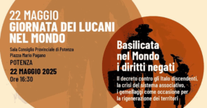 Scopri di più sull'articolo Giornata dei Lucani nel Mondo – 22 Maggio 2025