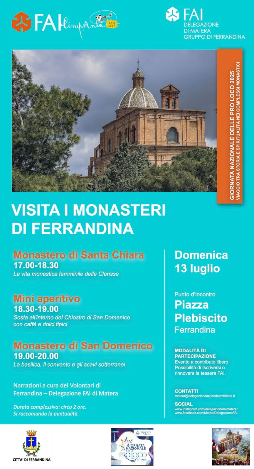 Visita ai Monasteri di Ferrandina