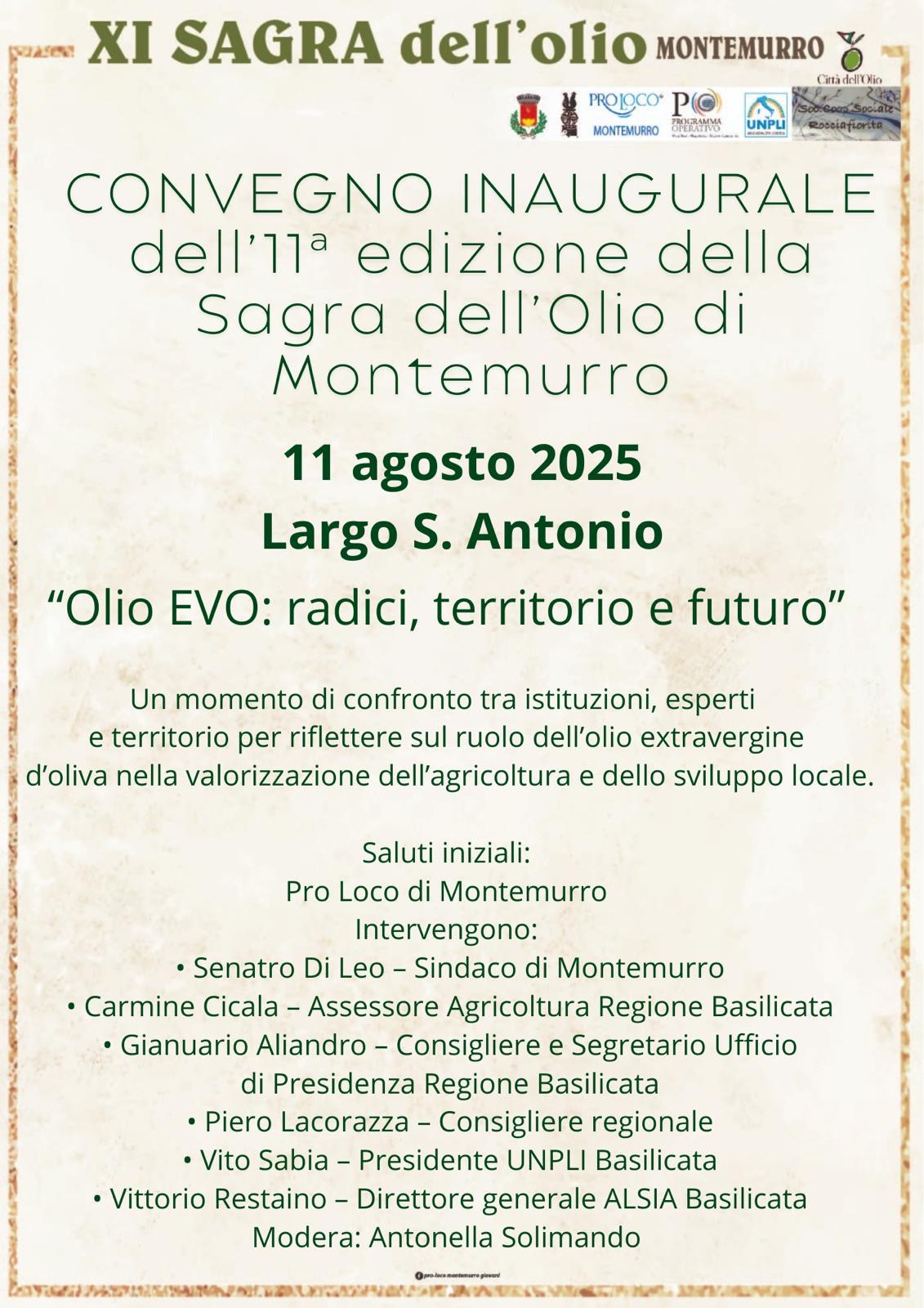 "Olio EVO: radici, territorio e futuro"